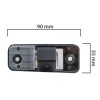 Камера заднего вида BlackMix для для Hyundai Santa Fe с основой из прозрачного пластика