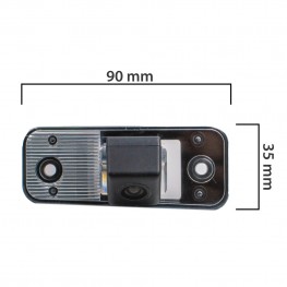 Камера заднего вида BlackMix для Hyundai Azera с основой из прозрачного пластика